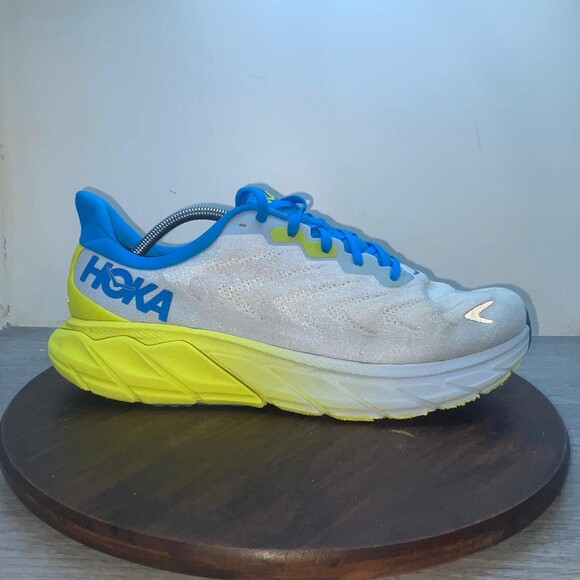 Hoka One One Arahi 6 Mens Size 11.5D Blue Yellow Athletic Running Shoes Sneakers main image 4